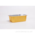 China Gold Square Aluminum Foil Food lunch Box Factory